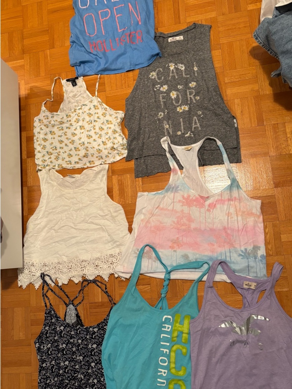 Mixed Tank Top Bundle - Floral, Tie-Dye, Graphic Tanks